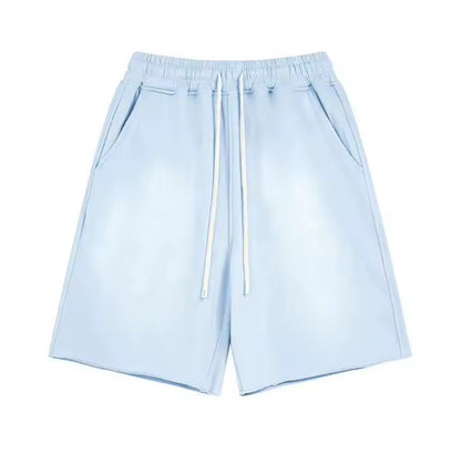 Light Blue Washed Shorts