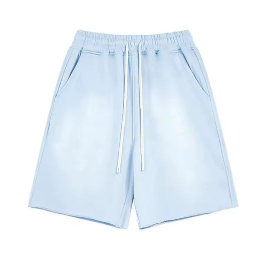 Light Blue Washed Shorts