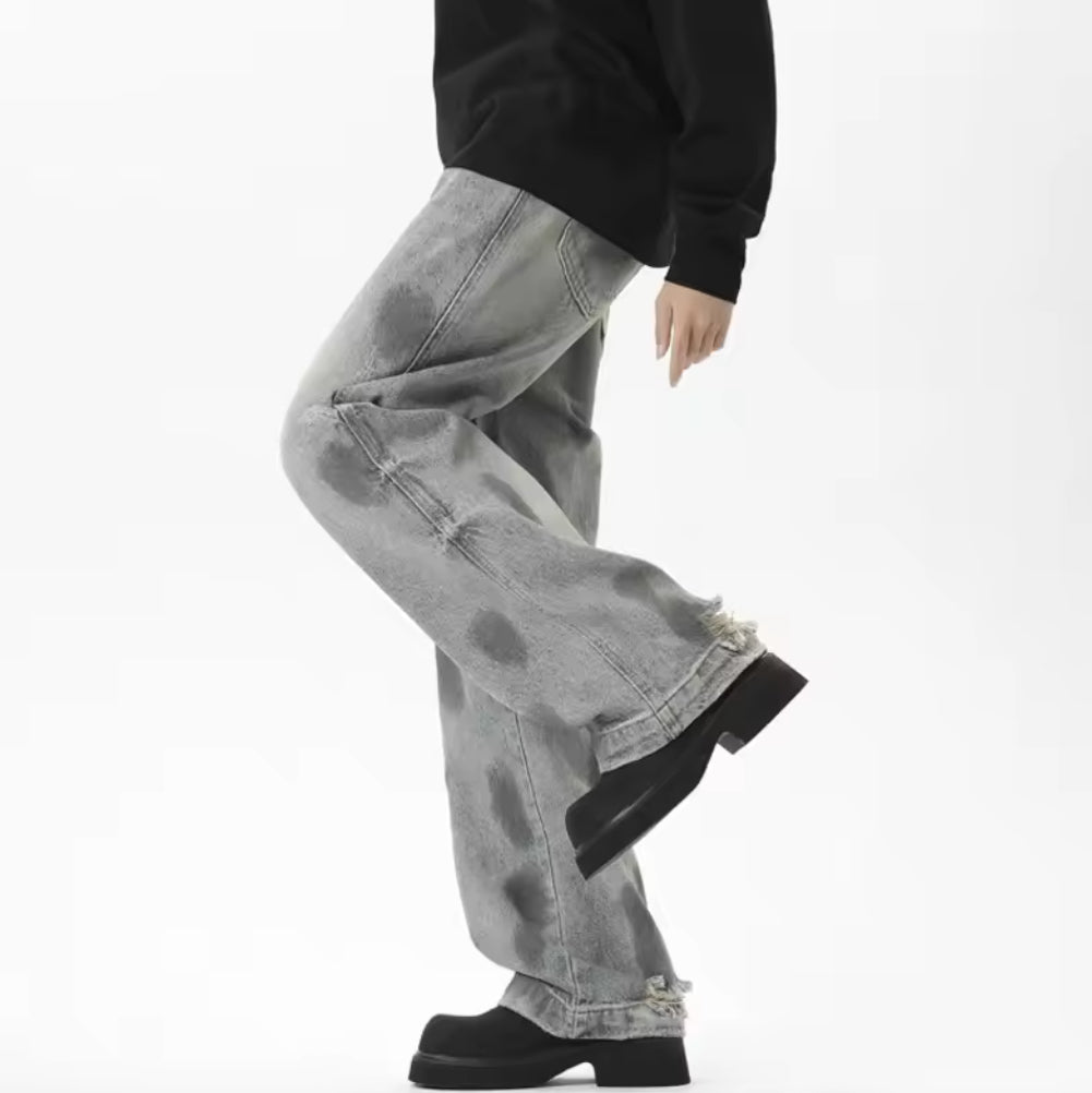 Grey Spotted Jeans