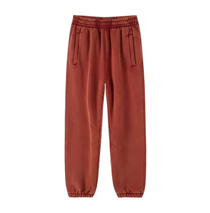 Faded Red Cuffed Sweats