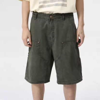 Forest Green Double Knee Jorts