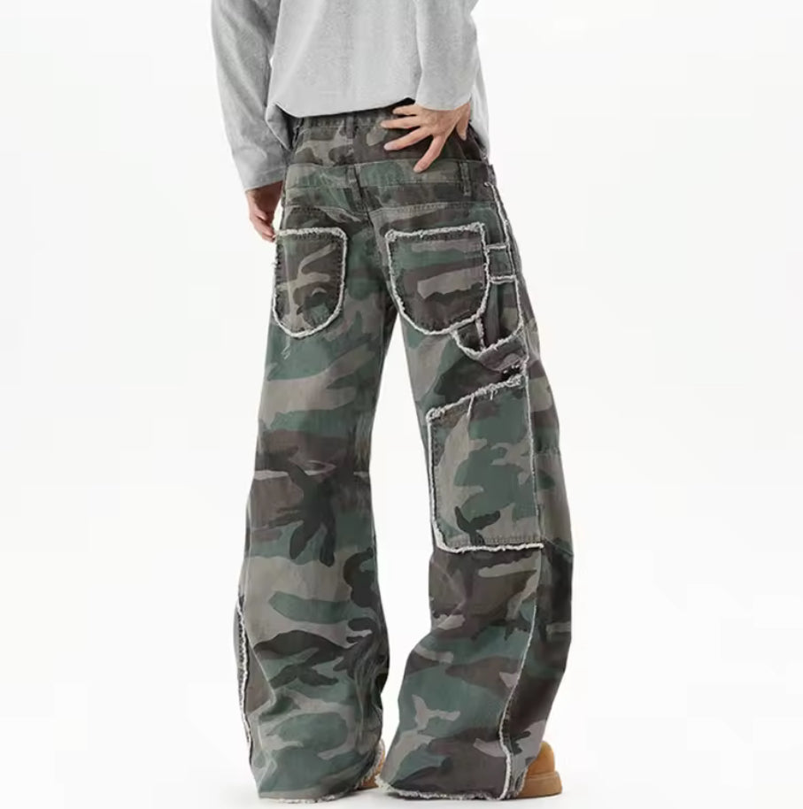 Double Wasted Camo Denim