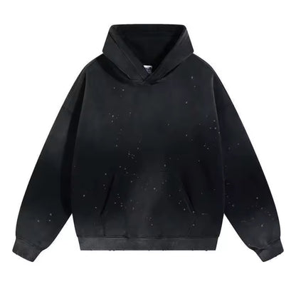 Black Paint Splatterd Hoodie
