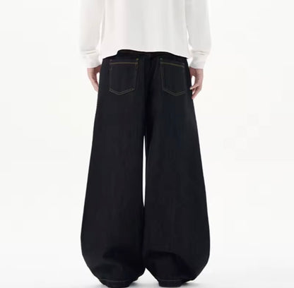 Black Denim Handkerchief Jeans