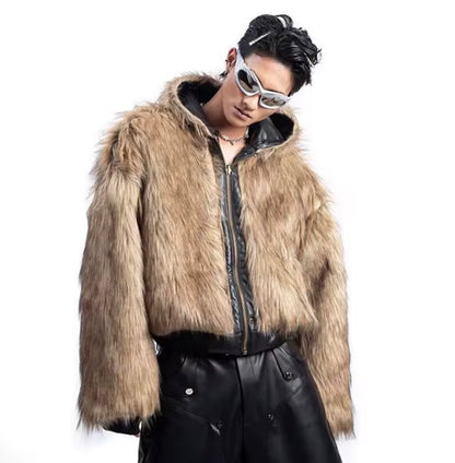 Reversable Leather Fur Jacket