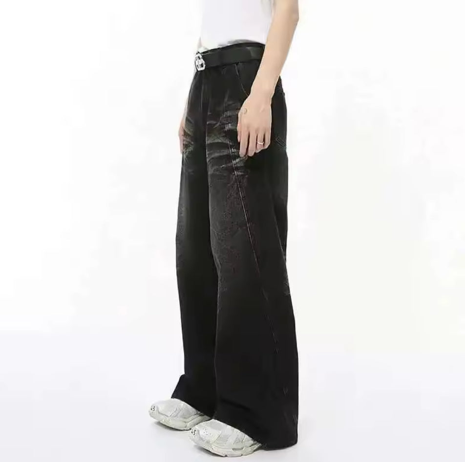 Black Ink Washed Jeans