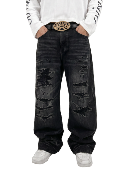 Black Ink Washed Jeans