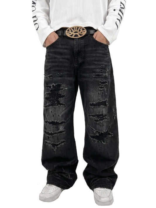Black Ink Washed Jeans