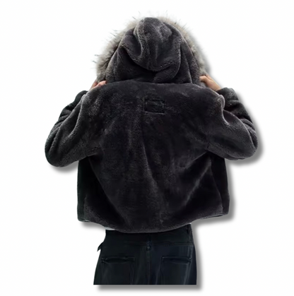 Gray Fur Jacket
