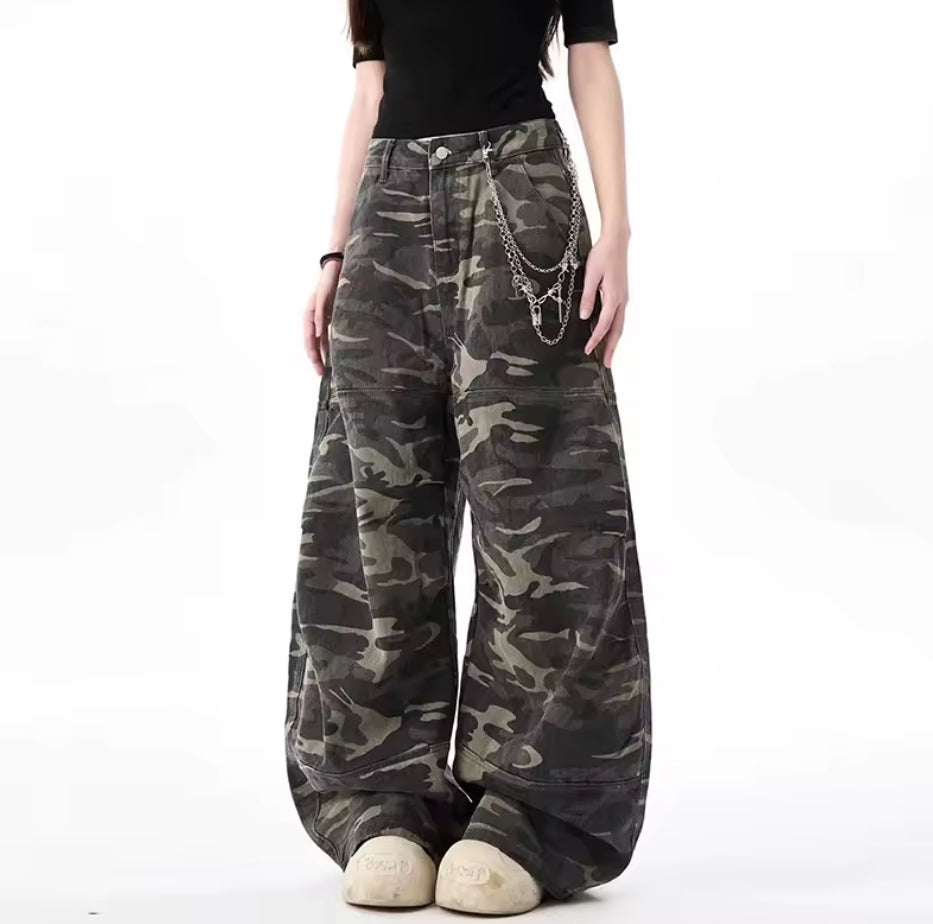 Darker Denim Camo Jeans