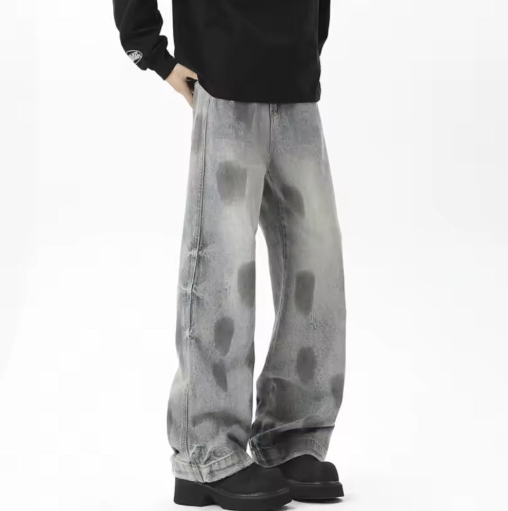 Grey Spotted Jeans