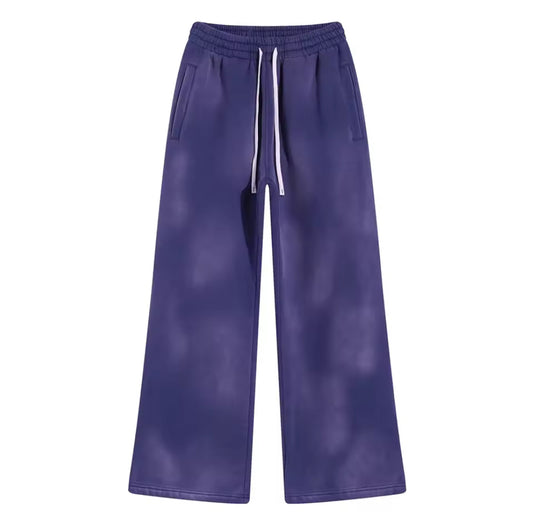 Washed Purple Baggy Sweats