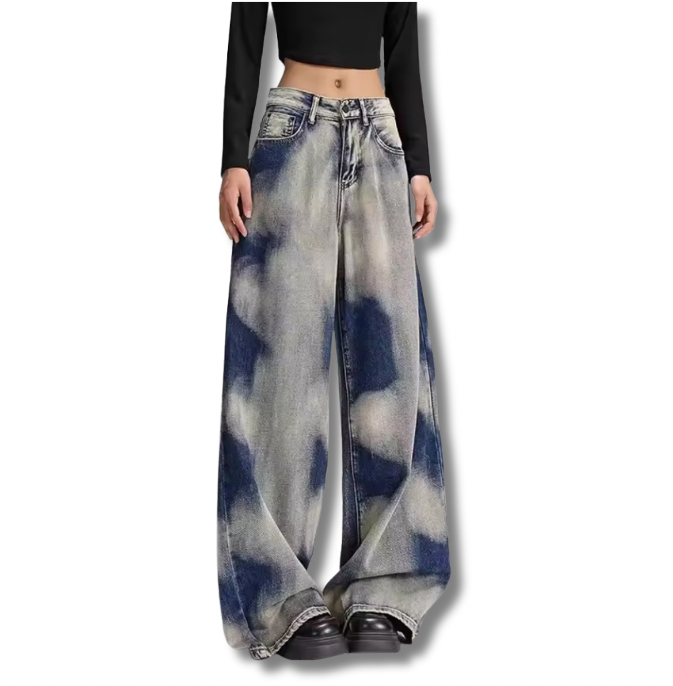 Cloud Washed Denim Jeans