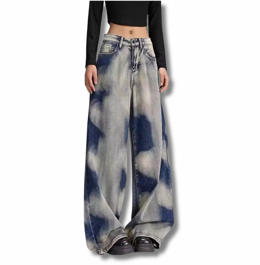 Cloud Washed Denim Jeans