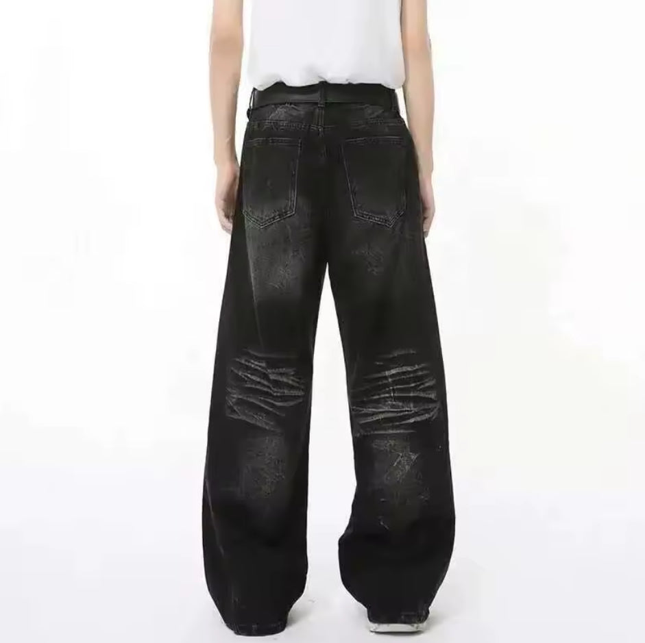 Black Ink Washed Jeans