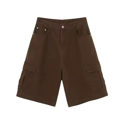 Coffee Denim Shorts