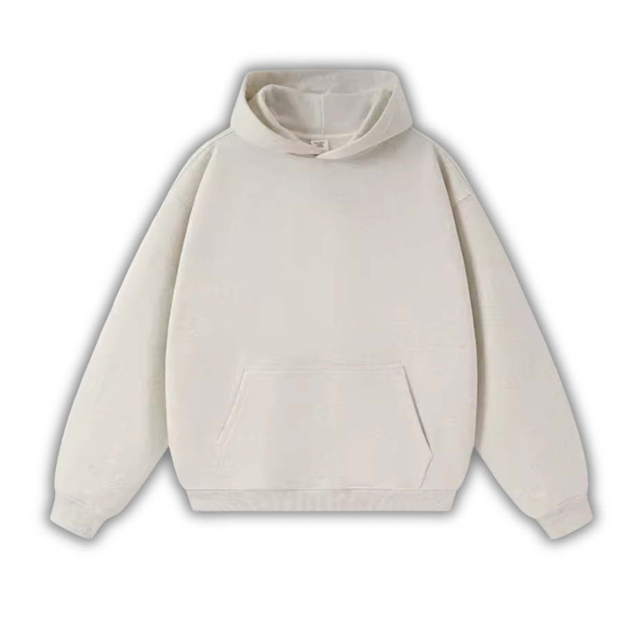 Classic White Gray Hoodie