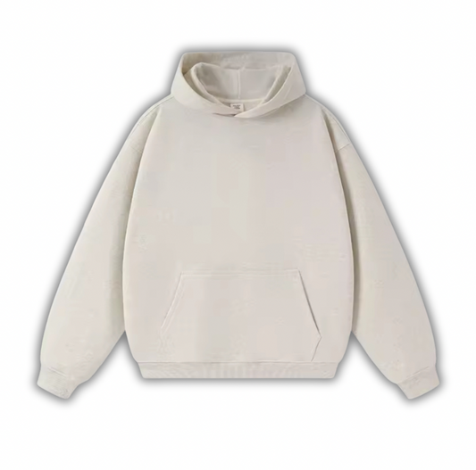 Classic White Gray Hoodie
