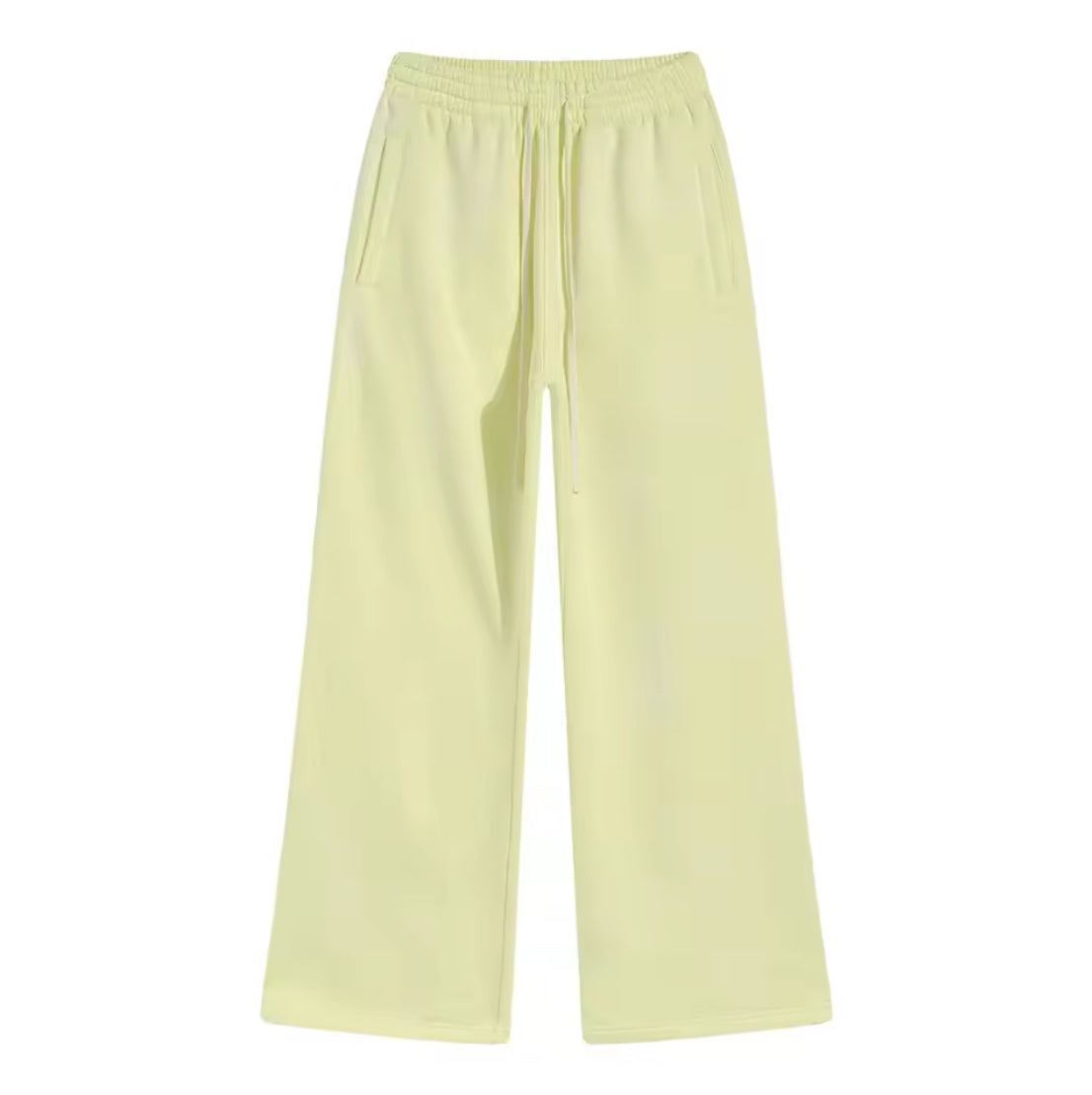 Washed Yellow Baggy Sweats