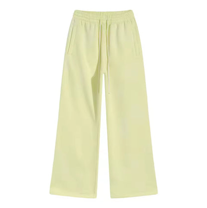 Washed Yellow Baggy Sweats