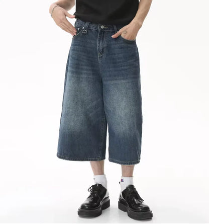 Dark Blue Baggy Jorts