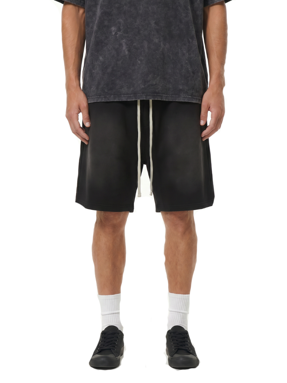 Black Washed Shorts